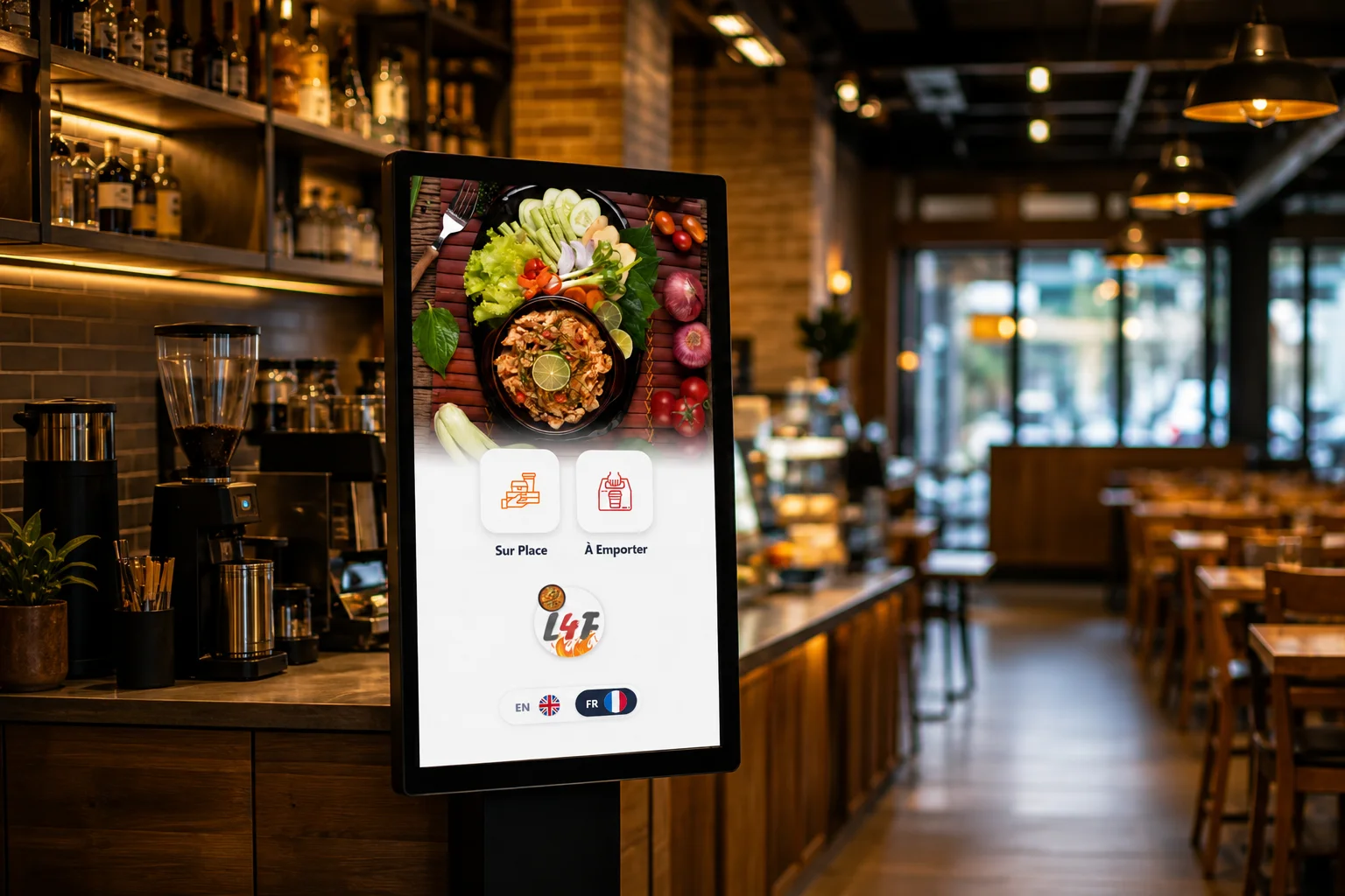 Self-ordering kiosk application
